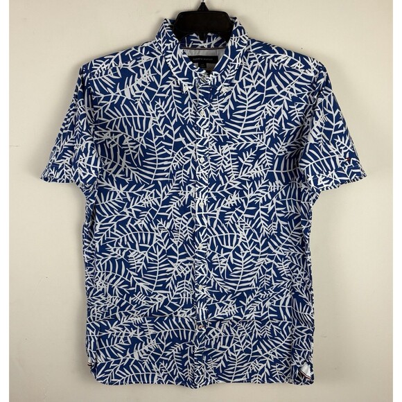 Men’s Tommy Hilfiger Button Down Hawaiian Shirt / Size Large - Picture 1 of 5